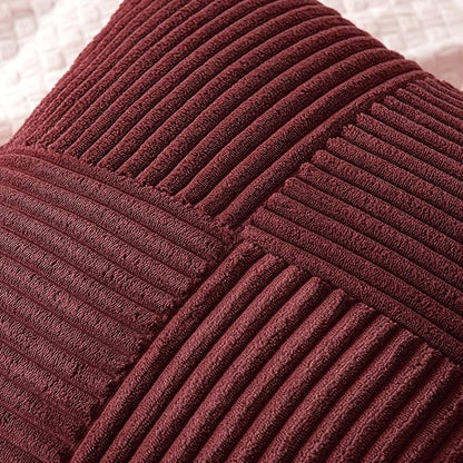 MIULEE Burgundy Decorative Throw Pillow Covers - Image 2