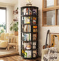 Aheaplus 6 Tier Rotating Bookshelf Tower, Revolving Bookcase, 360° Round by Aheaplus