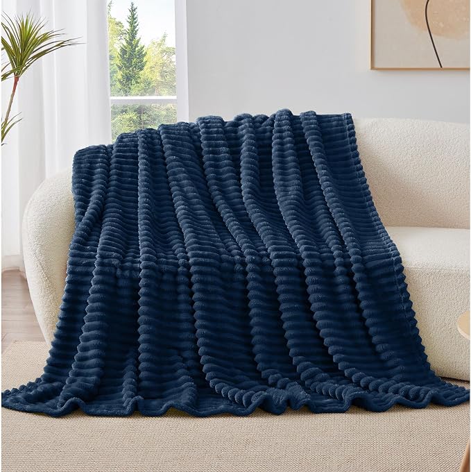 BEDELITE Ribbed Twin Blanket for Couch & Bed, Warm Yet Lightweight, Ribbed - Image 7