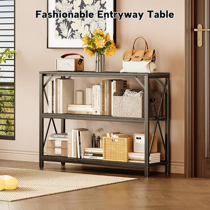 Homeiju Entry Table 40" Width, 3-Tier Entryway Table - Image 4