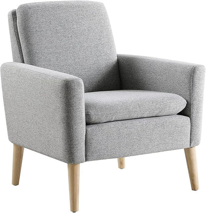 Accent Chair Set of 2 Living Room, Fabric Upholstered Comfy Reading Chair - Image 3