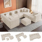 MONVANE Modular Sectional Sofa, Oversized 8 Seat Convertible U Shaped Couch by MONVANE