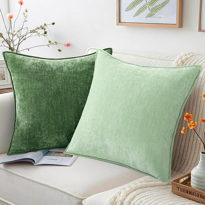 decorUhome Summer Couch Euro Sham Throw Pillow Covers 22x22 Set of 2, - Image 4