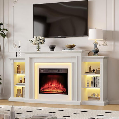 72" LED Lights Electric Fireplace - Image 5