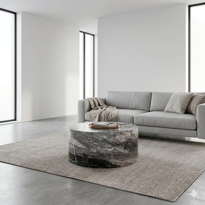 Round Coffee Table Living Room Table - Image 8