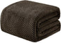 Exclusivo Mezcla Soft Waffle Fleece Bed Blanket Twin Size, Coffee | Lightweight by ExclusivoMezcla