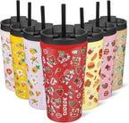 BJPKPK 18oz Tumbler With lid And Straw Stainless Steel Travel Coffee Mug Insulated Tumblers Cups,Passionate-Red