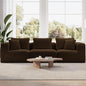 Novilla 106" Modular Sectional Sofa, Modern Cloud Sectional Couch by Novilla