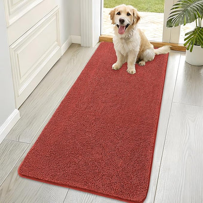 OLANLY Dog Door Mat for Muddy Paws 70x35, Super Absorbent Chenille Mud Mat | by OLANLY
