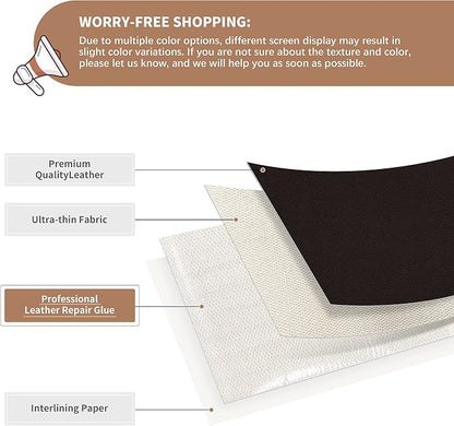 ONine Leather Repair Patch，Self-Adhesive Couch Patch，Multicolor Available - Image 2