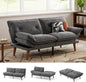 LINSY HOME Futon Sofa Bed, 3 in 1 Convertible Comfy Loveseat Sleeper Sofa Bed by LINSYHOME