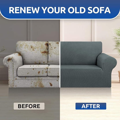 Stretch Oversized Couch Covers for Sofa Slipcover, Soft Jacquard Non-Slip - Image 7