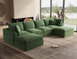 ohllob 140" U Shaped Couch, Cloud Sectional Couches by Ohllob