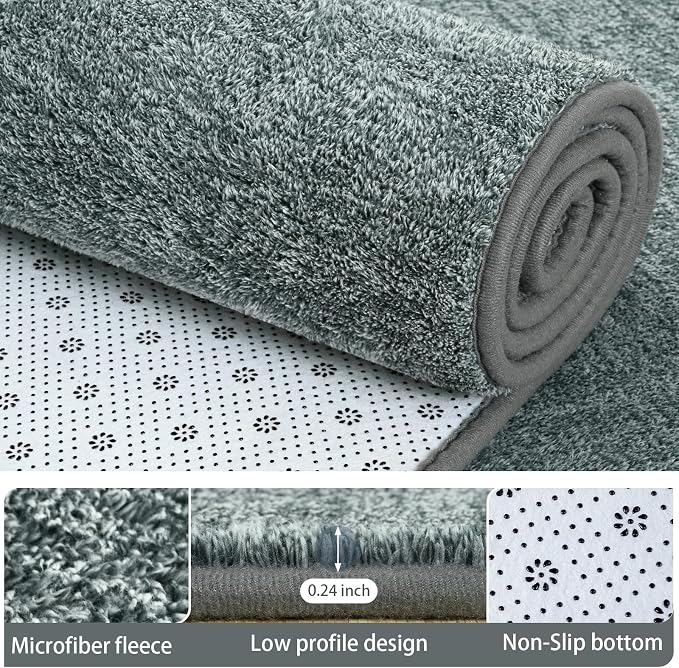 6x9 Area Rugs for Living Room Non Slip Bedroom Rug, Minimalist Washable Indoor - Image 4