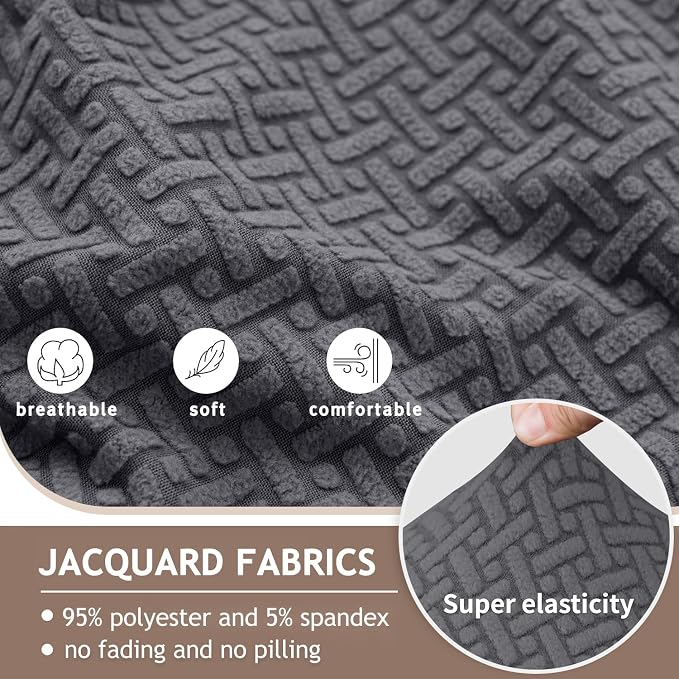 ALIECOM 100% Waterproof Recliner Sectional Couch Covers L Shape Stretch Corner - Image 5