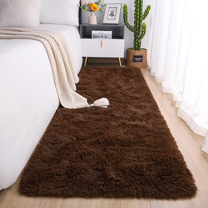 Chicrug Soft Runner Rug for Bedroom Living Room Plush Fluffy Rug 2x10 | Shag by ChicrugHomeDecor