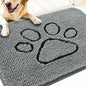 OLANLY Dog Door Mat for Muddy Paws 32x20, Paw Print Design Chenille Mud Mat | by OLANLY