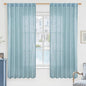 Semi Sheer Linen Curtains 63 Inch by LAMIT