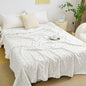 Aganear Fleece Throw Blanket for Bed Couch 90"x108" White | Lightweight Fuzzy by Aganear