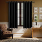 H.VERSAILTEX Black Blackout Curtain Blinds Kitchen Curtains Energy Smart by HVERSAILTEX