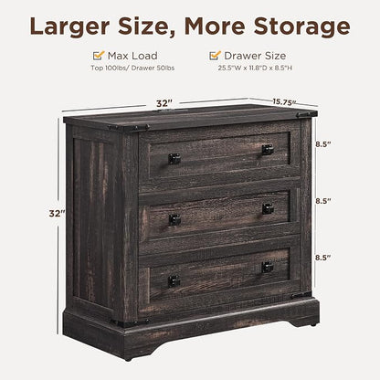 T4TREAM 32" Farmhouse Nightstand - Image 2