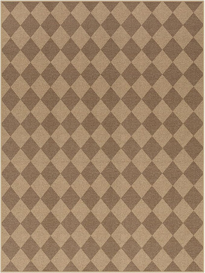 Lahome Checkered Easy Jute Dining Room Rug, 9x12 Outdoor Area Rugs Washable | - Image 9