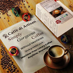 Sampler Pack Cold Brew Concentrate Instant 24 Coffee Pods 100% Pure Rich Arabica Medium to Medium Dark Roast Coffee Beans Syrup | Instant Coffee Concentrate Liquid Capsule From Caffè Di Artisan
