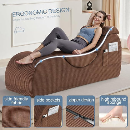 Yoga Chair Lounge for Adult, Ergonomic Chaise Lounge Chair - Image 5
