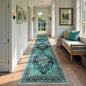 RELEANY Washable Area Rug, Runner 2'x9', Teal | Non-Slip, Water Repellent by RELEANY
