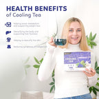 Indochine Blends, 50 Tea Bags, Hibiscus Tea Bags for High Blood Pressure, Herbal Tea Bags, Caffeine-Free, No Sugar, Vegan, Supports Heart Health and Relaxation, Loose Hibiscus Flowers, All Natural Hibiscus Flowers Ingredients (50 Pyramid Bags, Cooling ...