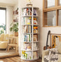 Aheaplus 6 Tier Rotating Bookshelf Tower, Revolving Bookcase, 360° Round by Aheaplus