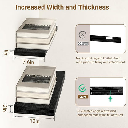 48 Inch Floating Shelves, 12 Inch Deep Floating Shelves - Image 4