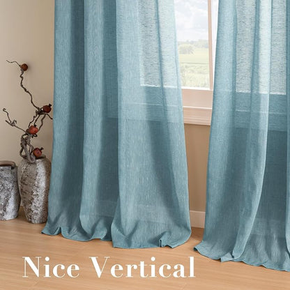 H.VERSAILTEX Natural Linen Semi Sheer Curtains - Image 5