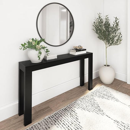 Plank+Beam Modern Solid Wood Console Table, 56 Inch, Sofa Table, Narrow by PlankBeam