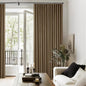 Dutch Cocoa Pinch Pleated Full Blackout Curtains Linen Blend 80 Inches Long | by Twodrapes