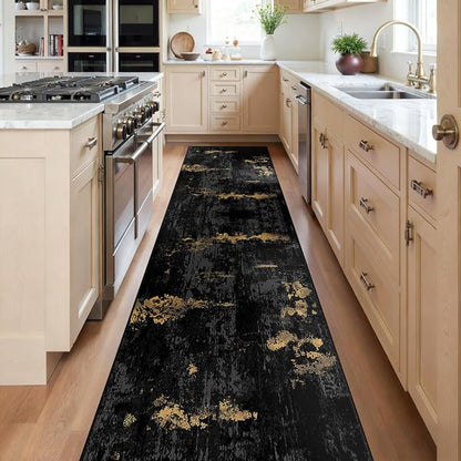 RELEANY Washable Runner 2'x10' Abstract Area Rug - Image 2
