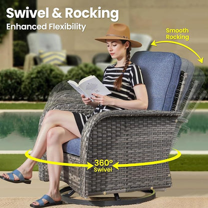 ovios 7-Piece Patio Furniture Set, Outdoor Wicker Sofa - Image 2