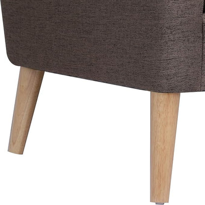 Mid-Century Accent Chair, Modern Fabric Comfy Upholstered Armchair - Image 8