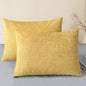 CaliTime Decorative Standard Throw Pillow Covers 26 X 20 Inches Gold | Pack of 2 by CaliTime