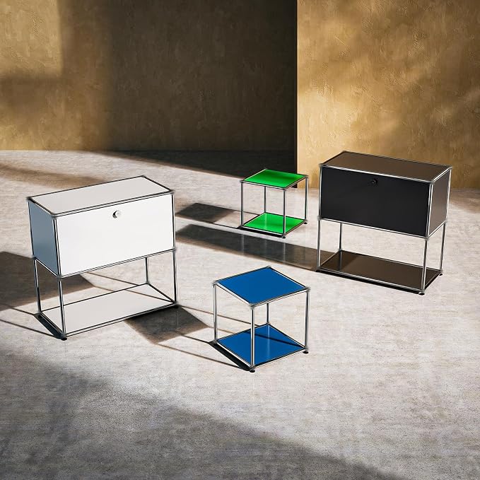 Nightstand Modern Storage Cabinet White A Versatile Free-Standing Organizer - Image 5