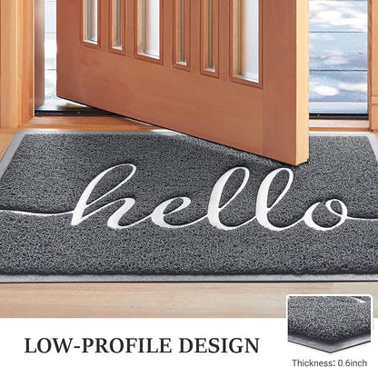 Door Mat Welcome Mat Floor Mat for Entryway, High Traffic Areas | Low Profile - Image 4