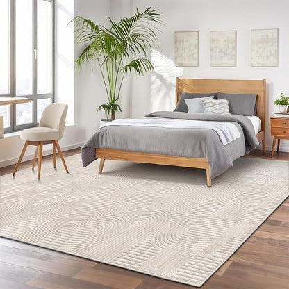 Pauwer 9x12 Area Rugs for Living Room, Modern Non Slip Washable Rug, Soft Fluffy - Image 8