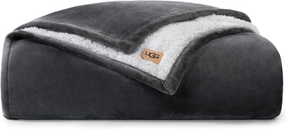 UGG Nita Twin Blanket, Reversible Plush Fleece, UGG Fluff Plush Face, Smooth by Unknown