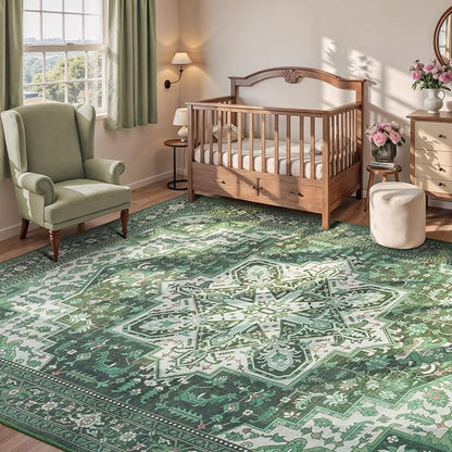 Rugflix 9x12 Area Rugs for Living Room, Machine Washable Rug Non Slip Stain - Image 7
