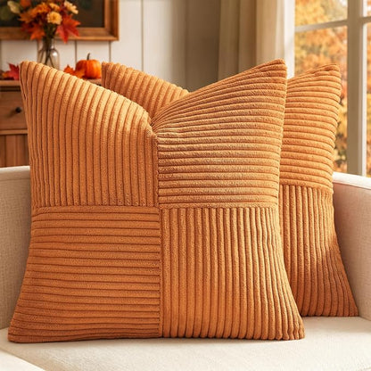 MIULEE Fall Burnt Decorative Throw Pillow Covers by MIULEE