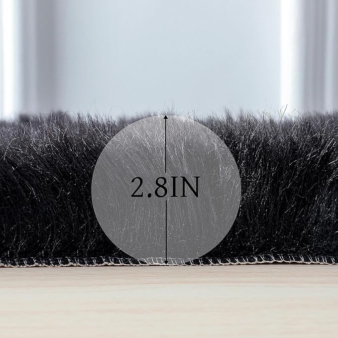 linmopm Faux Fur Sheepskin Rug, 2x3 ft | Shag Fluffy Fuzzy, High-Density Cushion - Image 3