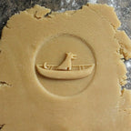 Wood Cookie Stamp, 2.5 Inch (Boating Dog CS-067)