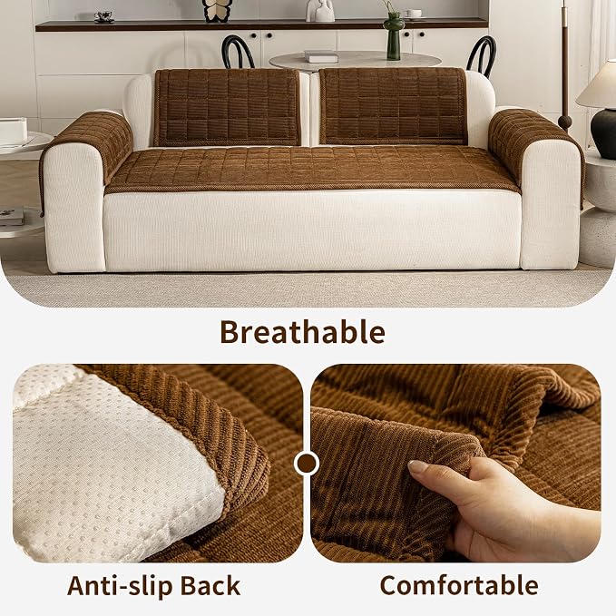 Couch Covers for Dogs Washable, 27.6"x70.9" Non Slip Couch Covers for Loveseat - Image 4