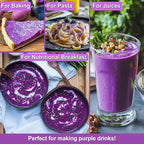 Purple Sweet Potato Powder - Kiigfood 5.3 oz/150g Pure Natural Premium Purple Food Coloring Powder for Smoothies, Baking, Juices, Pasta - Gluten-Free, No Additives, Vegan, Non-GMO