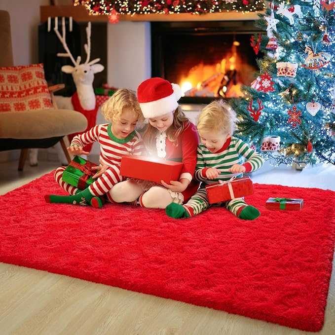 Chicrug Soft Area Rugs for Bedroom Living Room Plush Fluffy Rug 3x5 | Shag - Image 6